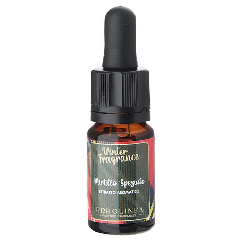 Huile essentielle aromatique Myrtille Épicée avec compte-gouttes Winter Fragrance Erbolinea 10 ml 3