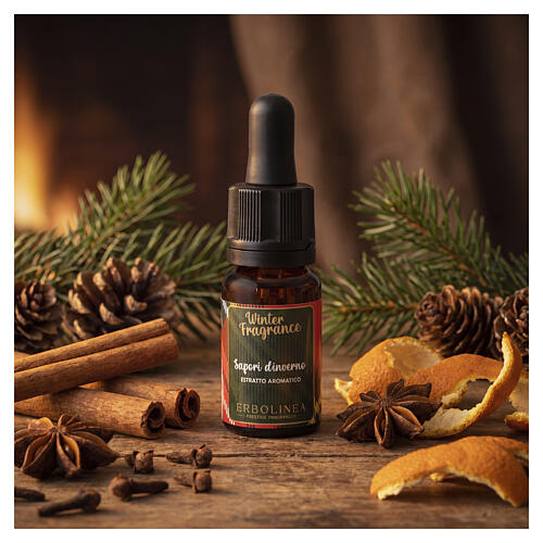 Aceite esencial aromático con cuentagotas Winter Fragrance "Sabores de Invierno" 10 ml Erbolinea 2