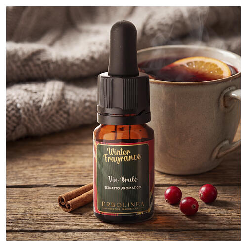 Winter Fragrance "Vin Brulé" olio essenziale aromatico Erbolinea con contagocce 10 ml 2