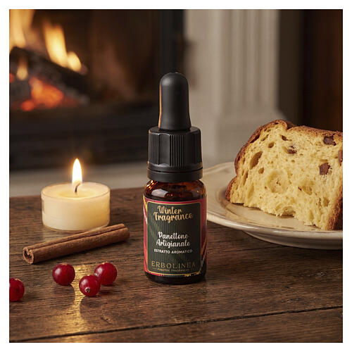 Raumduftöl mit Tropfpipette Winter Fragrance „Panettone Artigianale“ Erbolinea – 10 ml 2