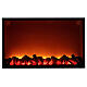 Kominek LED efekt płomienia, kolor czarny, 50x80x10 cm s1