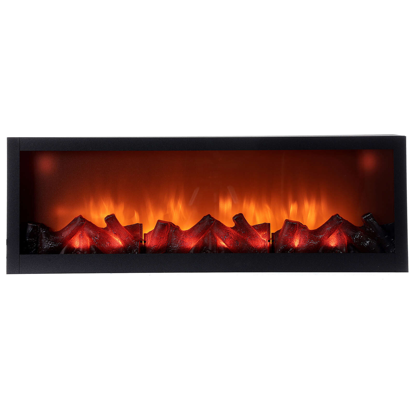 Chimenea led rectangular efecto verdadero fuego 20x80x10 cm | venta