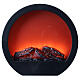 Round fireplace with LED fire effect 30x35x10 cm s1