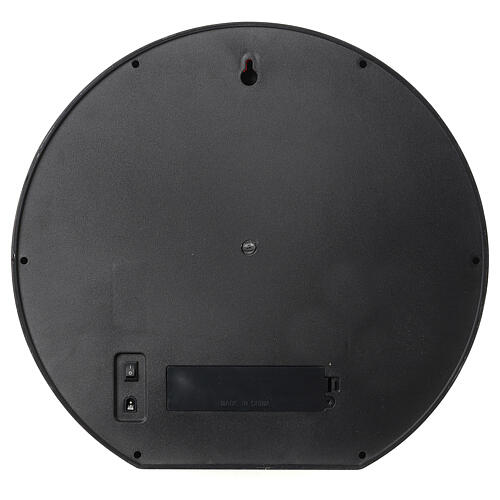 Caminetto tondo effetto fiamma led 30x34x10 cm 5