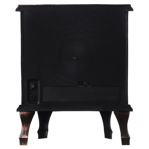 Old stove with LED fire effect 30x25x15 cm 5