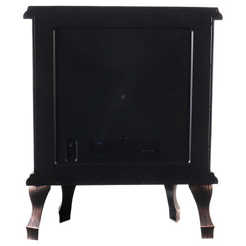 Antiga lareira LED efeito chama 55x45x25 cm 8