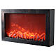 Wood Stove with flame effect LED light 40x60x10 cm s2