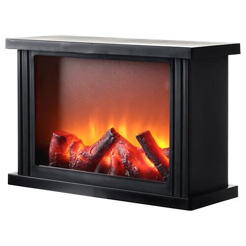 Fireplace with LED fire effect 20x30x10 cm 2