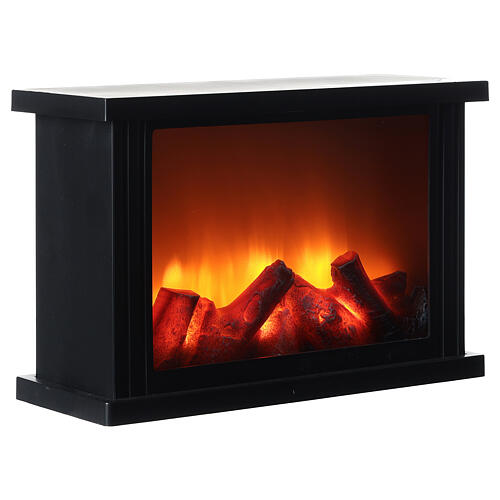 Fireplace with LED fire effect 20x30x10 cm 3