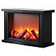 Fireplace with LED fire effect 20x30x10 cm s2