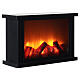Fireplace with LED fire effect 20x30x10 cm s3