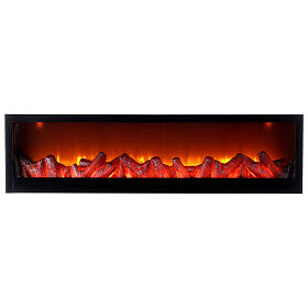 LED fireplace with fire effect 20x75x10 cm