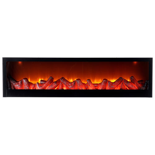 LED fireplace with fire effect 20x75x10 cm 1