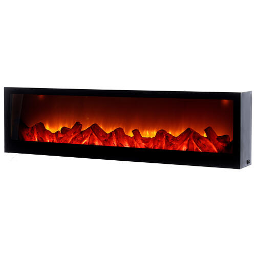 LED fireplace with fire effect 20x75x10 cm 2