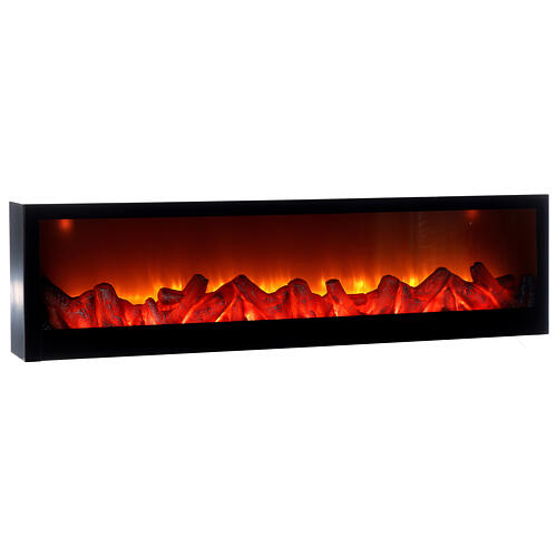 LED fireplace with fire effect 20x75x10 cm 3