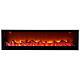 Fire effect LED fireplace 20x75x10 cm s1