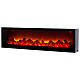Fire effect LED fireplace 20x75x10 cm s2