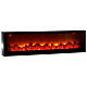 Fire effect LED fireplace 20x75x10 cm s3