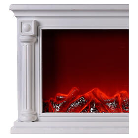 Ancient Greek LED fireplace with flame effect 60x35x15 cm