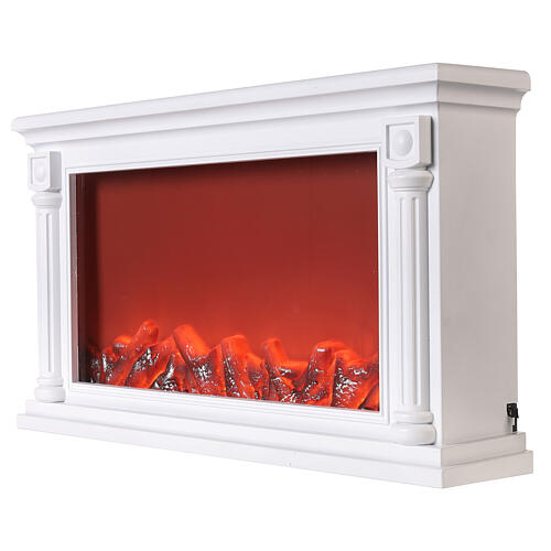 Ancient Greek LED fireplace with flame effect 60x35x15 cm 3