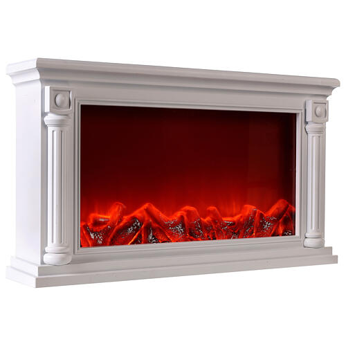 Ancient Greek LED fireplace with flame effect 60x35x15 cm 4