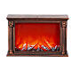 Classic LED fireplace with flame effect, 8x14x4 in s1