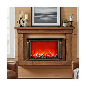 Chimenea led efecto fuego 20x35x10 cm