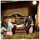 Complete Nativity scene set with Moranduzzo statues, 8 modules 100x320x120 cm s4