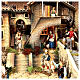 Complete Nativity set folk style, 100x320x120 cm 8 modules Moranduzzo statue s6