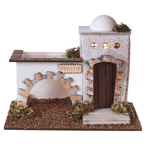 Gasthaus im arabischen Stil mit Lichtern, 15x20x10 cm 4