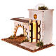 Taverne arabe liège avec lumière 15x20x10 cm pour crèche de 6-8 cm s7