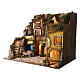 Neapolitan nativity village 1700s style with waterfall lights, 45x60x40 cm s3