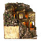 Borgo presepe napoletano stile 700 cascata luci 45x60x40 cm s7