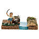 Fisherman by the river, 8 cm nativity setting s1