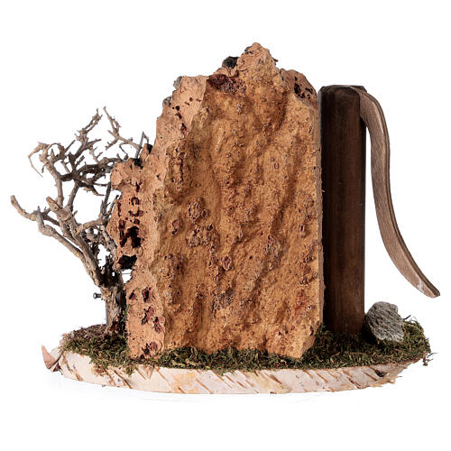 Faux fountain Nordic style 15x15x10 cm for 8-10-12 cm nativity 4
