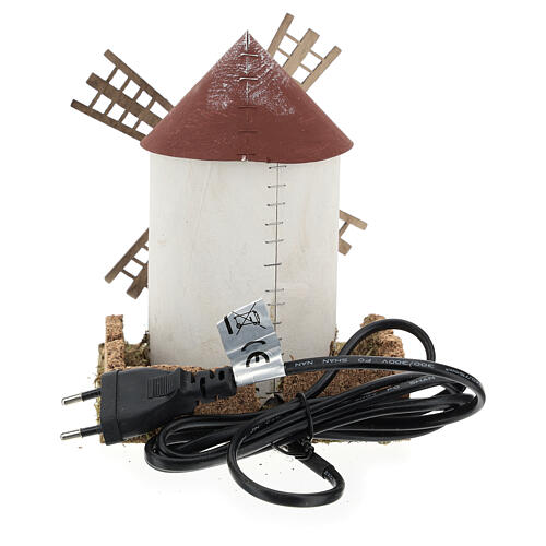 Windmühle elektrische für Krippe, 20x15x15 cm 4