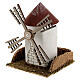 Moinho de vento estilo flamengo funcionante para presépio com figuras de altura média 4-6 cm, medidas: 20x15x16 cm s2
