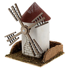 Flemish working windmill, for 4-6 cm nativity 20x15x15 cm