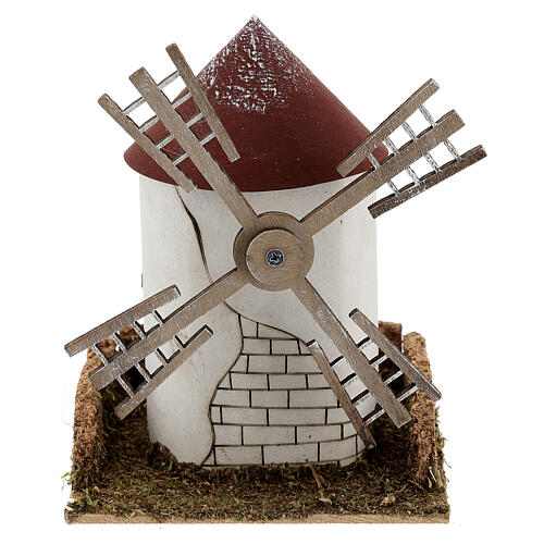 Flemish working windmill, for 4-6 cm nativity 20x15x15 cm 1