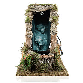 Waterfall figurine with working pump, 8-10 cm nativity 15x10x25 cm