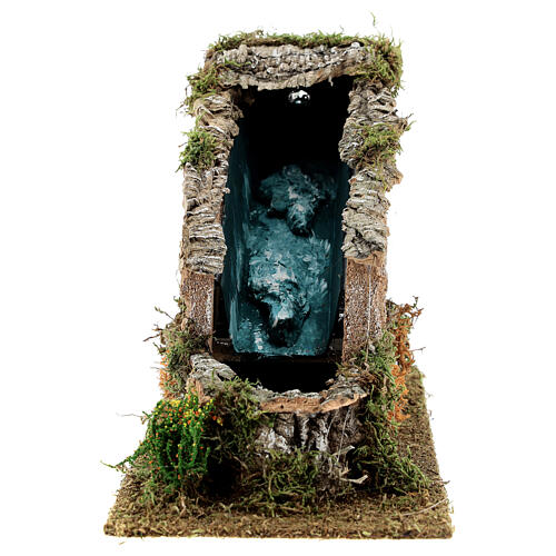 Waterfall figurine with working pump, 8-10 cm nativity 15x10x25 cm 3
