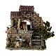 Working fire oven figurine, 20x15x10 cm 6-8 cm nativity s1