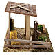 Stable with straw fence, 15x20x15 cm 8-10 cm nativity s5