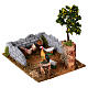Chicken coop with tree lemons nativity scene 8-12 cm 19x17x15 cm s2