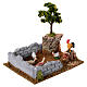 Chicken coop with lemon tree, 8-12 cm nativity 20x15x15 cm s3