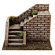 Masonry corner staircase 20x16x15 cm nativity scenes 8-12 cm s1