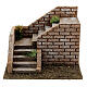 Escada tijolos cortiça e madeira para presépio figuras altura média 8-12 cm, medidas: 20x16x15 cm s1
