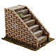 Escada degraus tijolos de cortiça para presépio com figuras altura média 8-12 cm, medidas: 16x20x15 cm s3