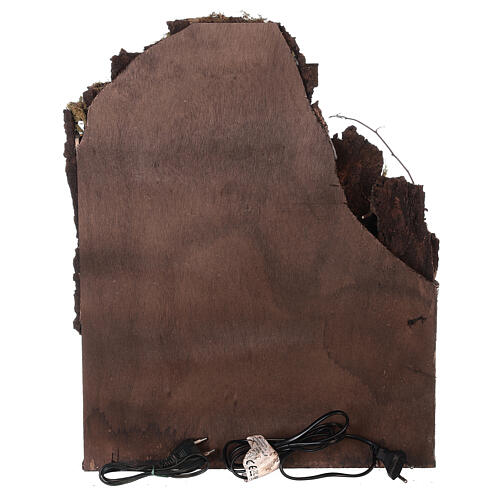 Neapolitanische Weihnachtskrippe mit Wasserfall und Treppen 50x40x30 für Figuren von 8-10 cm 4