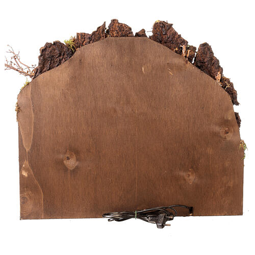 Pueblo plaza entre las rocas belén napolitano luces 50x30x40 estatuas 10-12 cm 4